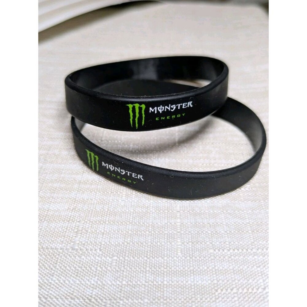Monster Energy Silicone‎ Wristband Lot of 2